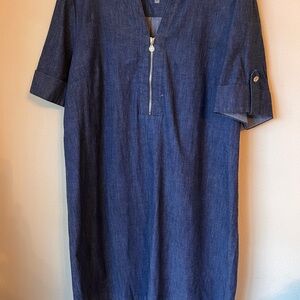 Anne Klein Blue Denim Dress